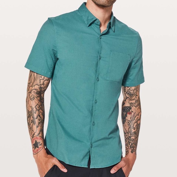 lululemon athletica Other - Lululemon All Town Short Sleeve Buttondown Men’s L
